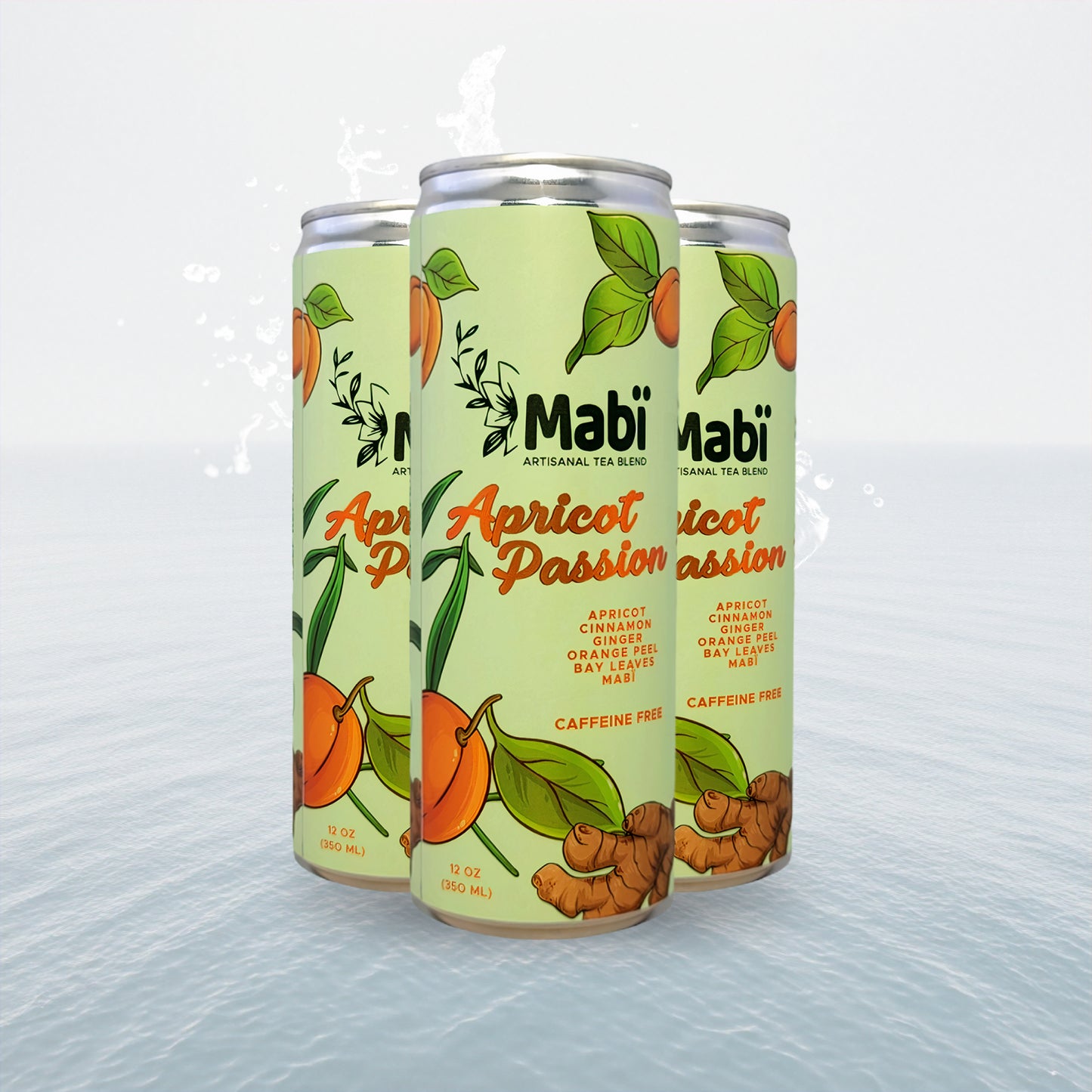 Apricot Passion cold brewed canned Mabï Artisanal Tea