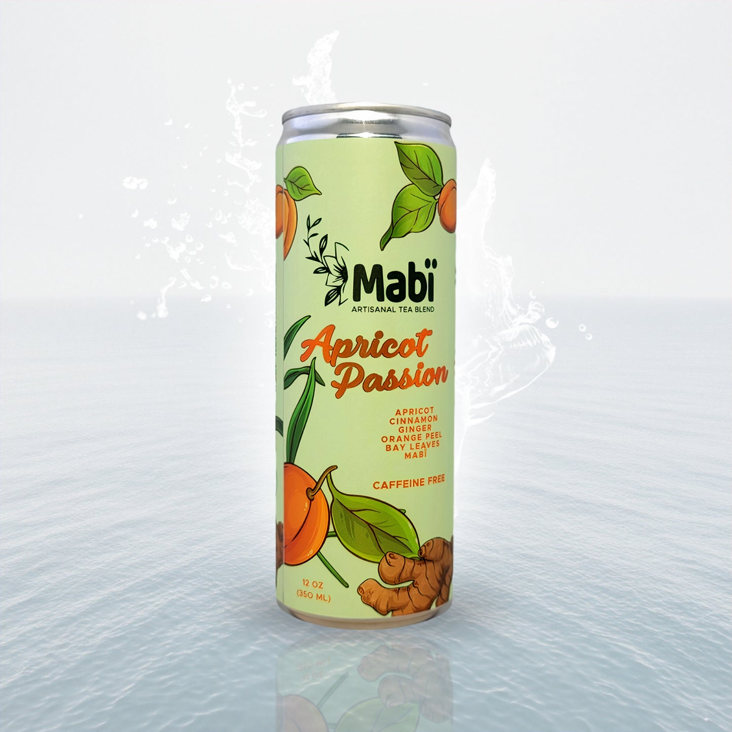 Apricot Passion cold brewed canned Mabï Artisanal Tea