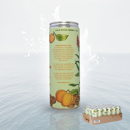 Apricot Passion cold brewed canned Mabï Artisanal Tea