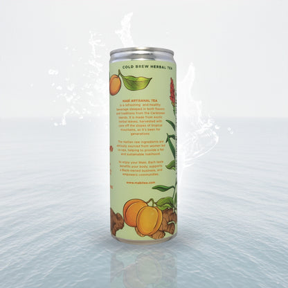 Apricot Passion cold brewed canned Mabï Artisanal Tea